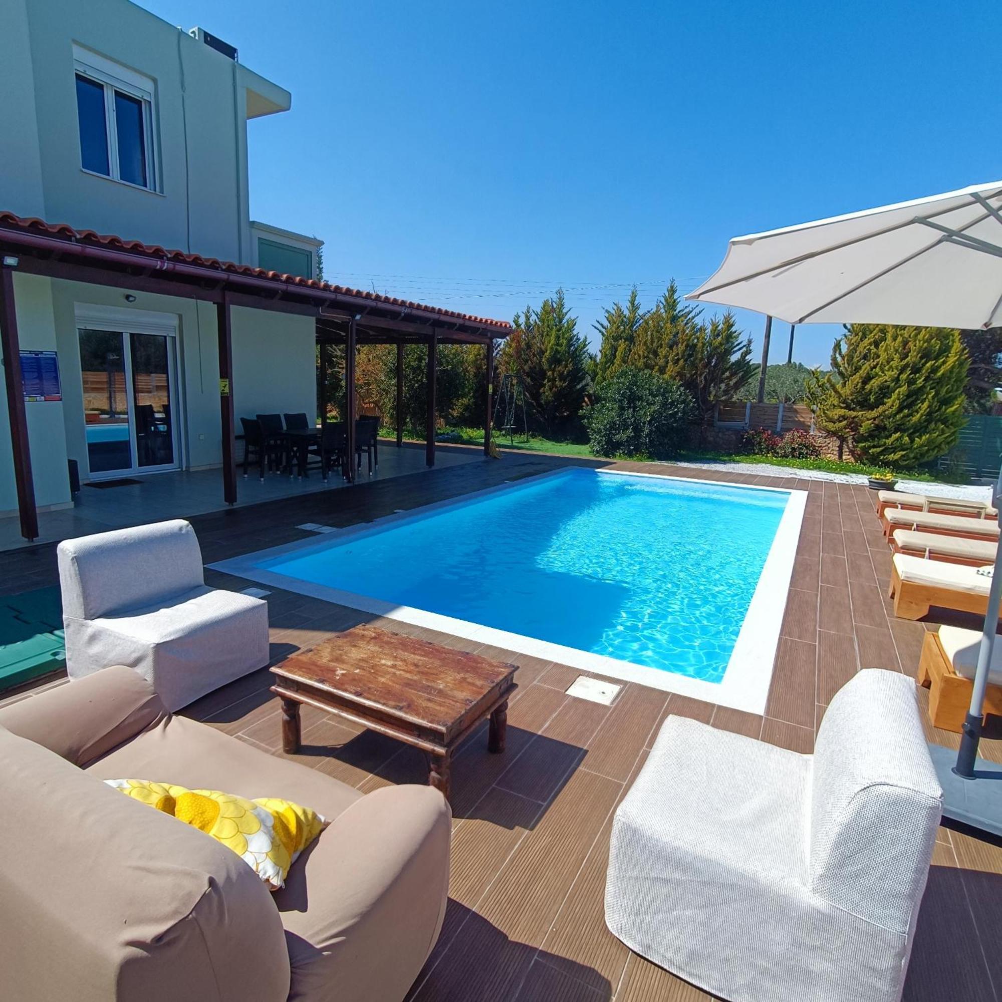 Drosoula Villa 3Bdr Private Swimming Pool Chorafakia Exterior photo
