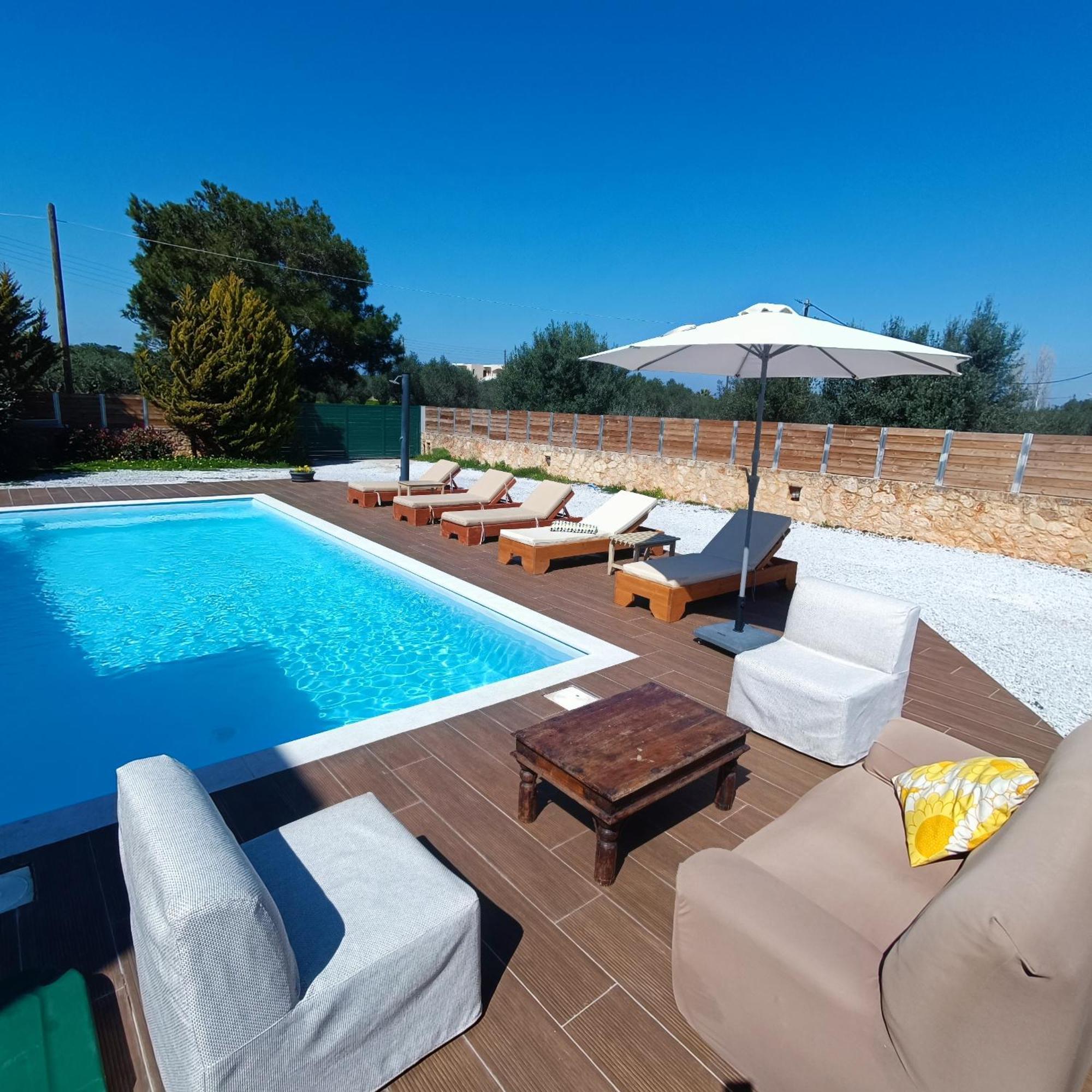 Drosoula Villa 3Bdr Private Swimming Pool Chorafakia Exterior photo